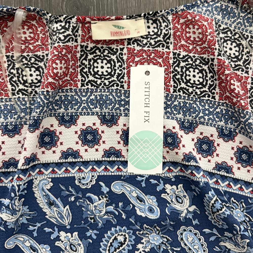 Hummingbird Stitch Fix NWT Kimono Open Cardigan Medium Boho Beach Resort - Picture 5 of 12